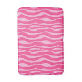Tapis De Bain Zèbre rayures - Fuchsia et rose clair (Devant (Vertical))