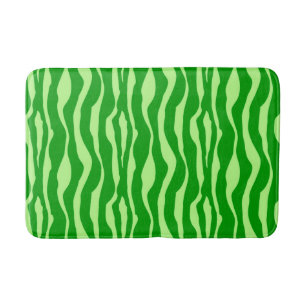 Tapis De Bain Zèbre rayures - Tons de Lime Vert