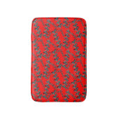 Tapis De Bain Zèbre rouge sauvage moderne (Devant (Vertical))