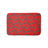 Tapis De Bain Zèbre rouge sauvage moderne (Devant)