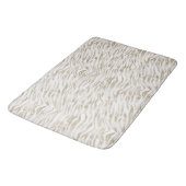 Tapis De Bain Zen Cream blanc cacao Brown Zebra (Angle)