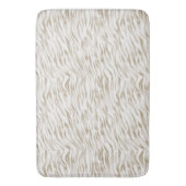 Tapis De Bain Zen Cream blanc cacao Brown Zebra (devant Vertical)