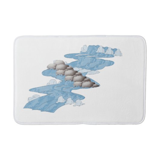 Tapis De Bain Zen River Stones Bathmat (Devant)