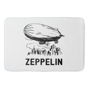 Tapis De Bain Zeppelin Rétro Vintage - Croquis de Dirigeable