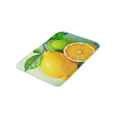 Tapis De Bain Zesty Citrus Burst Sunshine Design (Angle)