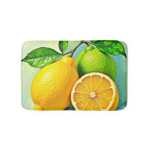 Tapis De Bain Zesty Citrus Burst Sunshine Design