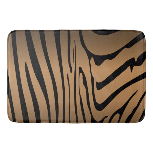 Tapis De Bain Zesty Zebra Brown (Devant)