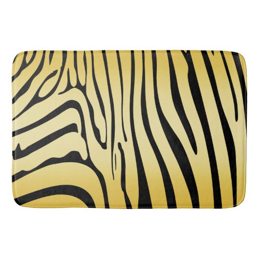 Tapis De Bain Zesty Zebra Yellow (Devant)