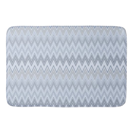 Tapis De Bain Zigzag bleu clair (Devant)