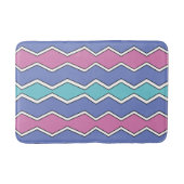 Tapis De Bain ZigZag, des sommets vibrants (Devant)