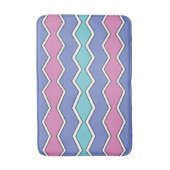 Tapis De Bain ZigZag, des sommets vibrants (Devant (Vertical))