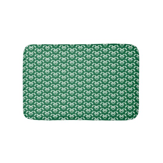 Tapis De Bain Zigzag floral vert (Devant)