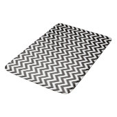 Tapis De Bain ZIGZAG pattern - black + your background & ideas (Angle)