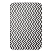 Tapis De Bain ZIGZAG pattern - black + your background & ideas (devant Vertical)