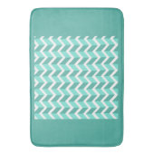 Tapis De Bain ZigZag vert (devant Vertical)