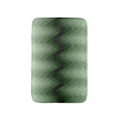 Tapis De Bain Zigzag vert foncé et menthe. lancer l'oreiller (Devant (Vertical))