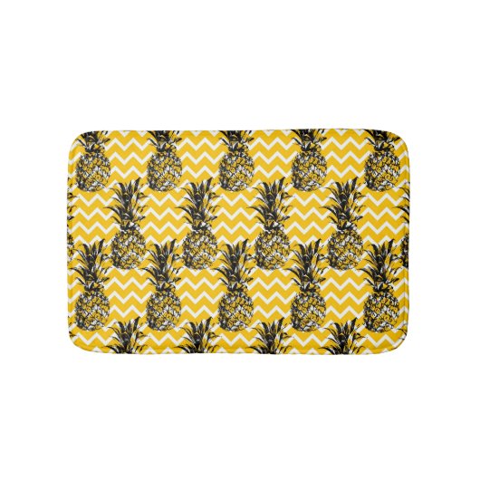 Tapis De Bain Zigzags d'ananas (Devant)