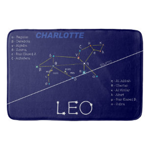 Tapis De Bain Zodiac Constellation Leo