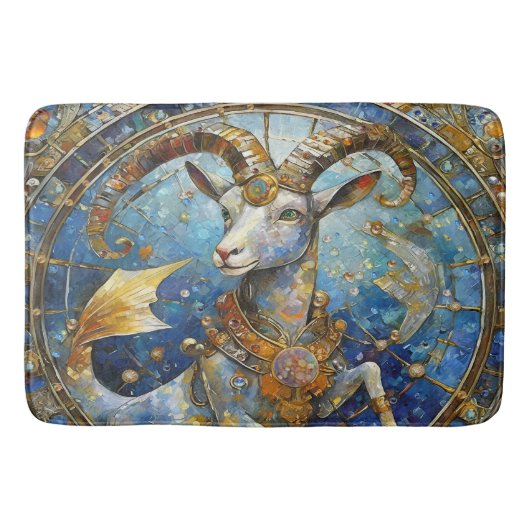 Tapis De Bain Zodiaque - Capricorne la Chèvre de mer (Devant)