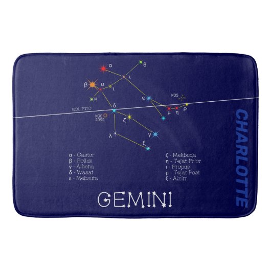 Tapis De Bain Zodiaque Gemini (Devant)