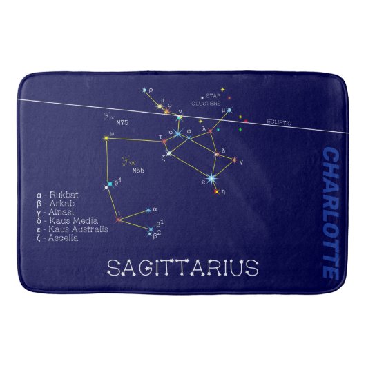 Tapis De Bain Zodiaque Sagittarius (Devant)