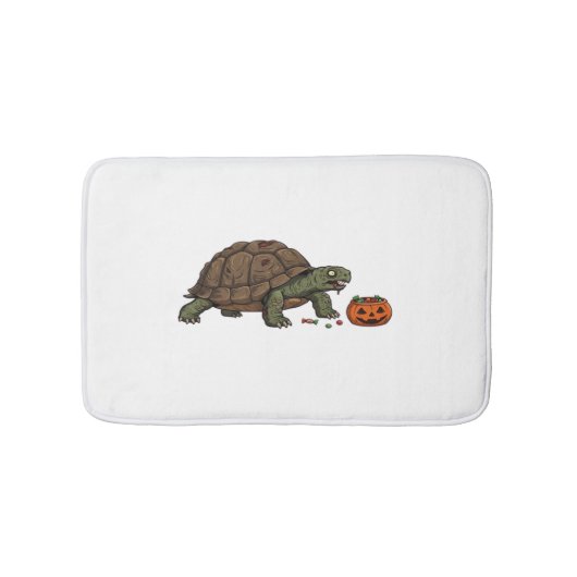 Tapis De Bain Zombie Turtle Candy Crawl - Spooky Slow Halloween (Devant)