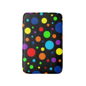 Tapis De Bain Zones Arc-en-ciel foncé (Devant (Vertical))