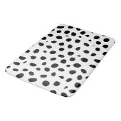 Tapis De Bain Zones de guépard noir blanc (Angle)