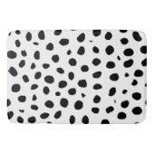 Tapis De Bain Zones de guépard noir blanc (Devant)