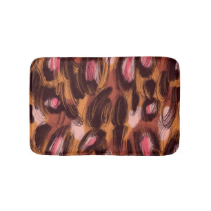 Tapis De Bain Zones léopard Motif animal africain