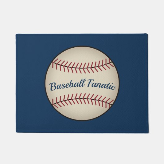Tapis de baseball bleu (Devant)