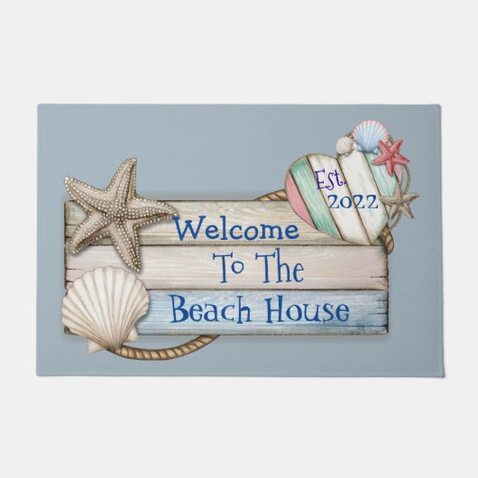 Tapis de Bienvenue à la Maison de Plage (Devant)