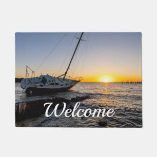 Tapis de Bienvenue à Quai de Bateau à Voile de Gul