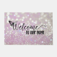 Tapis de bienvenue Bokeh scintillant