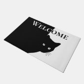 Tapis de bienvenue Chat Noir Rusé (Incliné)