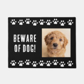 Tapis de bienvenue chien drôle mignon (Devant)