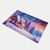Tapis de Bienvenue de Cabane Cosy au Pays des Merv (Incliné)