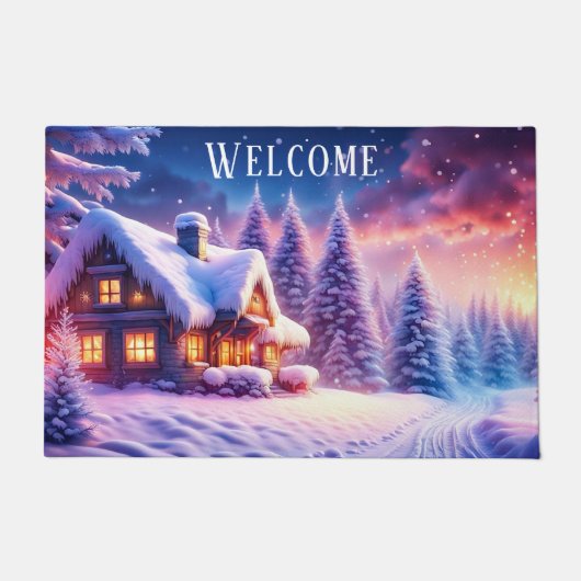 Tapis de Bienvenue de Cabane Cosy au Pays des Merv (Devant)
