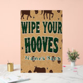 Tapis de bienvenue de la grange rustique avec nom  (Mariage)