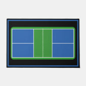 Tapis de bienvenue de terrain de pickleball - Bleu (Devant)