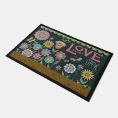 Tapis de bienvenue Fleur, Mat cadeau de l'amant Fl (Incliné)