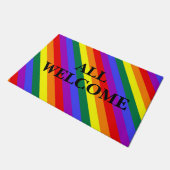 Tapis de bienvenue LGBT couleurs (Incliné)