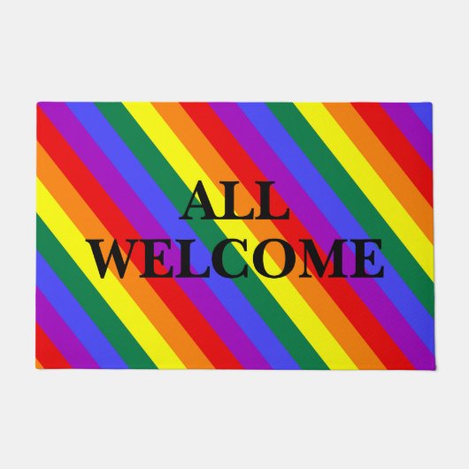 Tapis de bienvenue LGBT couleurs (Devant)
