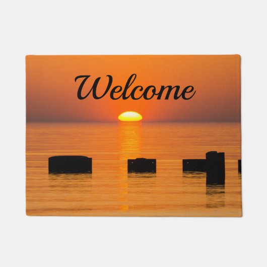 Tapis de bienvenue orange levé (Devant)
