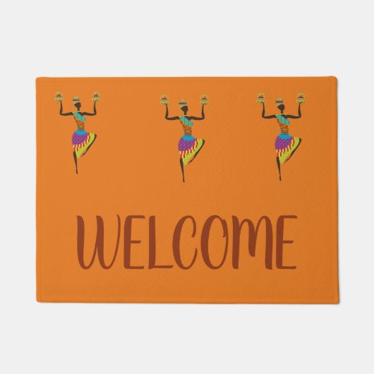 Tapis de bienvenue pour les femmes africaines (Devant)