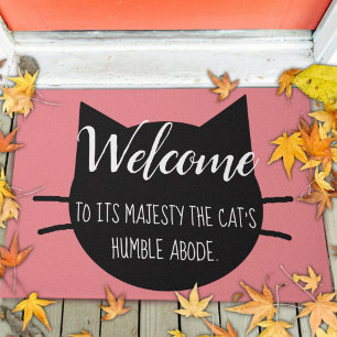 Tapis de bienvenue pour les gens de chat