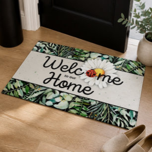 Tapis de bienvenue pour notre maison coccinelle