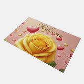 Tapis de bienvenue Rose Jaune (Incliné)