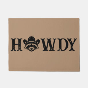 Tapis de bienvenue western rigolo Howdy Cowboy Rac