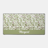 Tapis de bureau à branche d'olive verte sage médit (Recto)